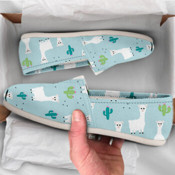Alpaca Llama Shoes | Custom Canvas Sneakers For Kids & Adults