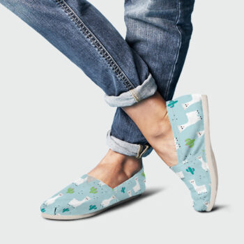Alpaca Llama Shoes | Custom Canvas Sneakers For Kids & Adults