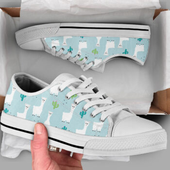 Alpaca Llama Shoes | Custom Low Tops Sneakers For Kids & Adults