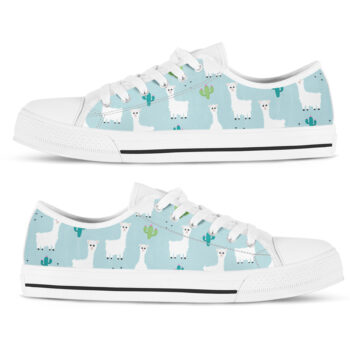 Alpaca Llama Shoes | Custom Low Tops Sneakers For Kids & Adults