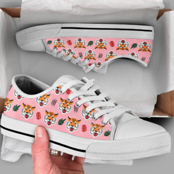 Tiger Printed Shoes | Custom Low Tops Sneakers For Kids & Adults