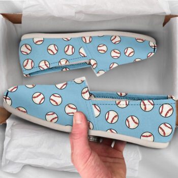 Blue Baseball Shoes | Custom Canvas Sneakers For Kids & Adults