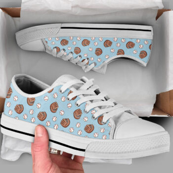 Baseball Glove Shoes | Custom Low Tops Sneakers For Kids & Adults