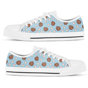Baseball Glove Shoes | Custom Low Tops Sneakers For Kids & Adults
