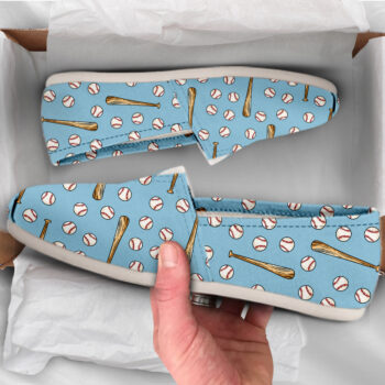 Baseball Printed Shoes | Custom Canvas Sneakers For Kids & Adults