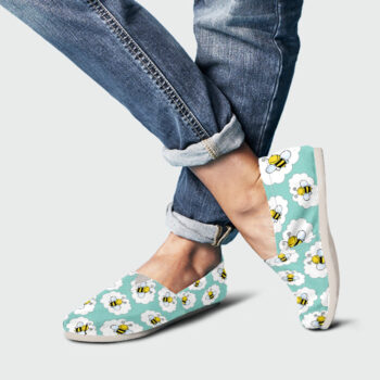 Bee Womens Shoes | Custom Canvas Sneakers For Kids & Adults