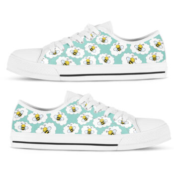 Bee Womens Shoes | Custom Low Tops Sneakers For Kids & Adults