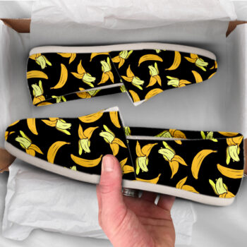 Yellow Banana Shoes | Custom Canvas Sneakers For Kids & Adults