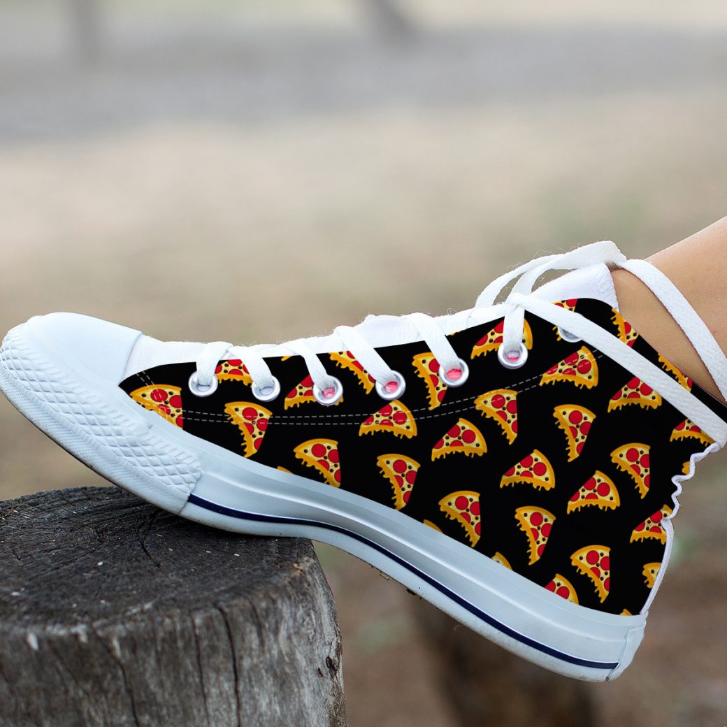 Pizza Lover Shoes | Custom High Top Sneakers For Kids & Adults