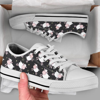 Cute Sheep Shoes | Custom Low Tops Sneakers For Kids & Adults