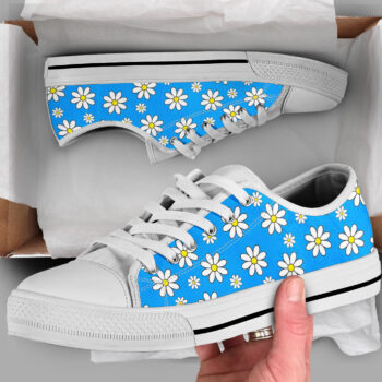 Floral Daisy Shoes | Custom Low Top Sneakers For Kids & Adults