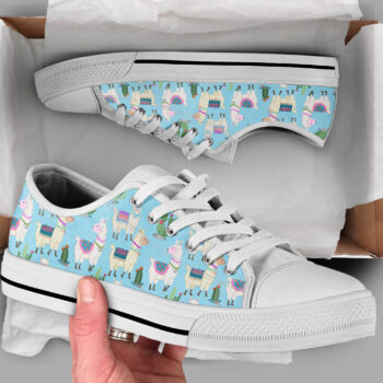 Llama Gift Shoes | Custom Low Tops Sneakers For Kids & Adults
