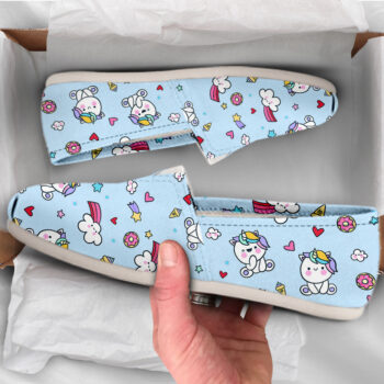 Printed Unicorn Shoes| Custom Canvas Sneakers For Kids & Adults