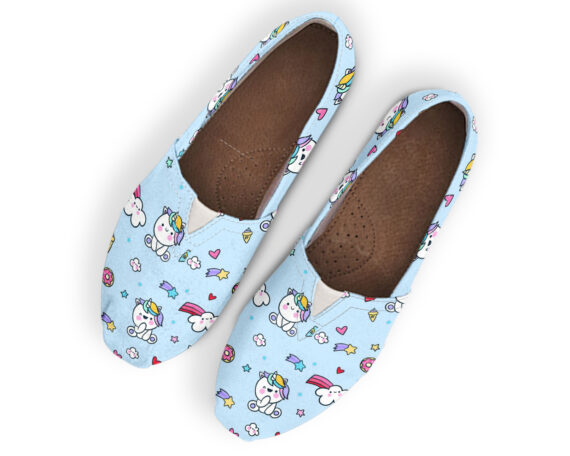 unicorn canvas shoes