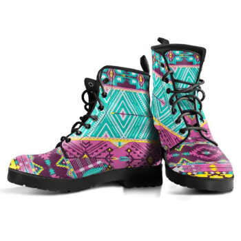 Boho Art Womens Faux Leather Boots