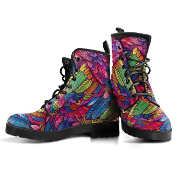 Boho Feather 5 Handcrafted Boots