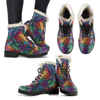 Boho Feather Boots