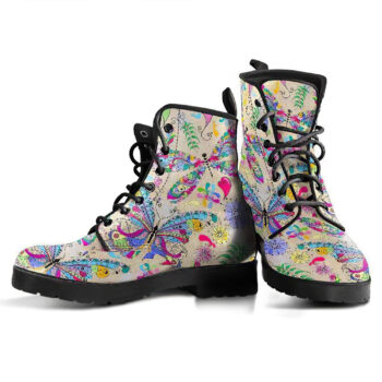 Butterfly And Dragonfly Handcrafted Boots