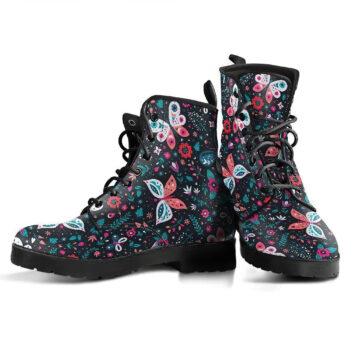 Butterfly Pattern 2 Handcrafted Boots
