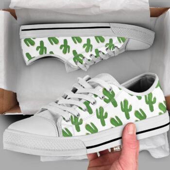Cactus Lover Shoes | Custom Low Top Sneakers For Kids & Adults