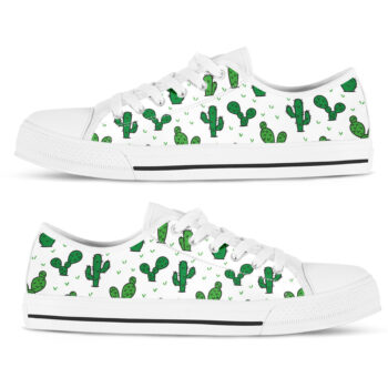 Cactus Green Shoes | Custom Low Tops Sneakers For Kids & Adults