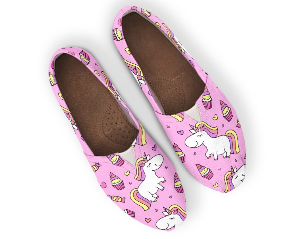 Pink Unicorn Shoes | Custom Canvas Sneakers For Kids & Adults