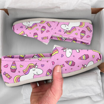 Pink Unicorn Shoes | Custom Canvas Sneakers For Kids & Adults