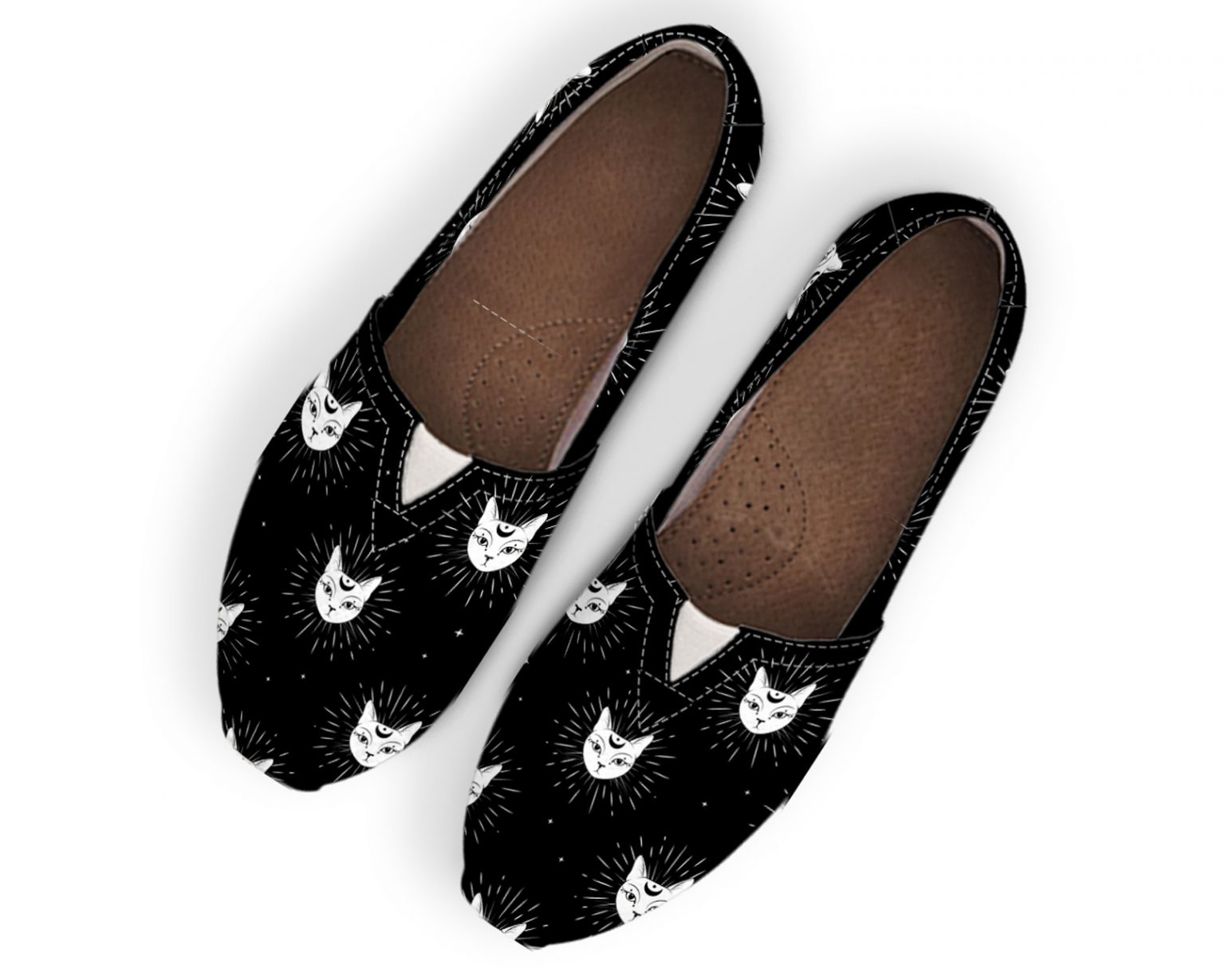 Cat Face Shoes Custom Canvas Sneakers For Kids & Adults