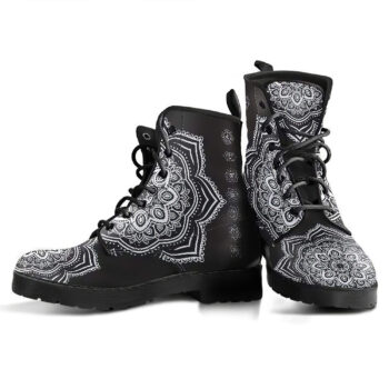 Chakra Mandala Womens Leather Boots 2