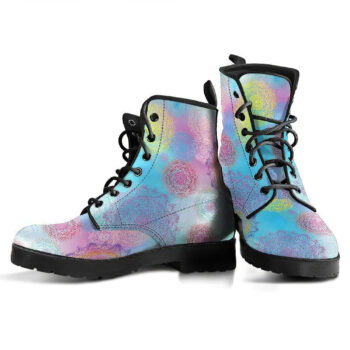 Chakra Mandala Womens Leather Boots 4