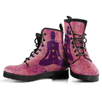 Chakra Mandala Womens Leather Boots 5