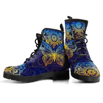 Color Butterfly Handcrafted Boots 1