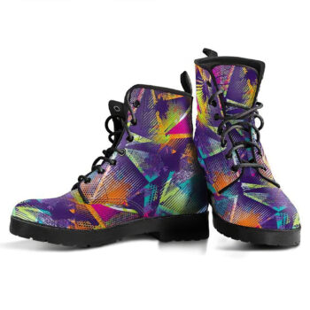 Colorful Geometric Handcrafted Boots 1