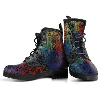 Colorful Hamsa Hand Handcrafted Boots