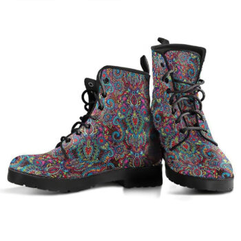 Colorful Mandala 1 Handcrafted Boots