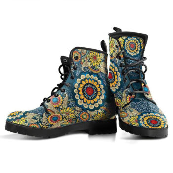 Colorful Mandala Handcrafted Boots 2