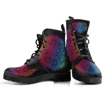 Colorful Mandala Handcrafted Boots 3