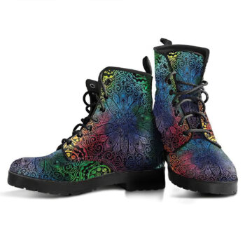 Colorful Mandala Handcrafted Boots