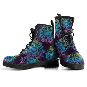 Colorful Mandalas Handcrafted Boots