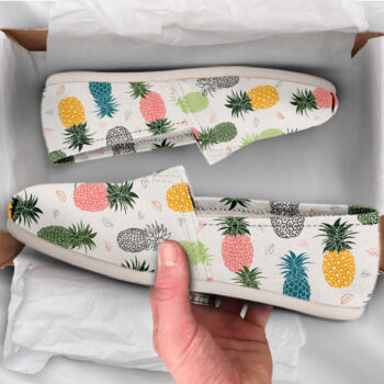 Cute Pineapple Shoes | Custom Canvas Sneakers For Kids & Adults