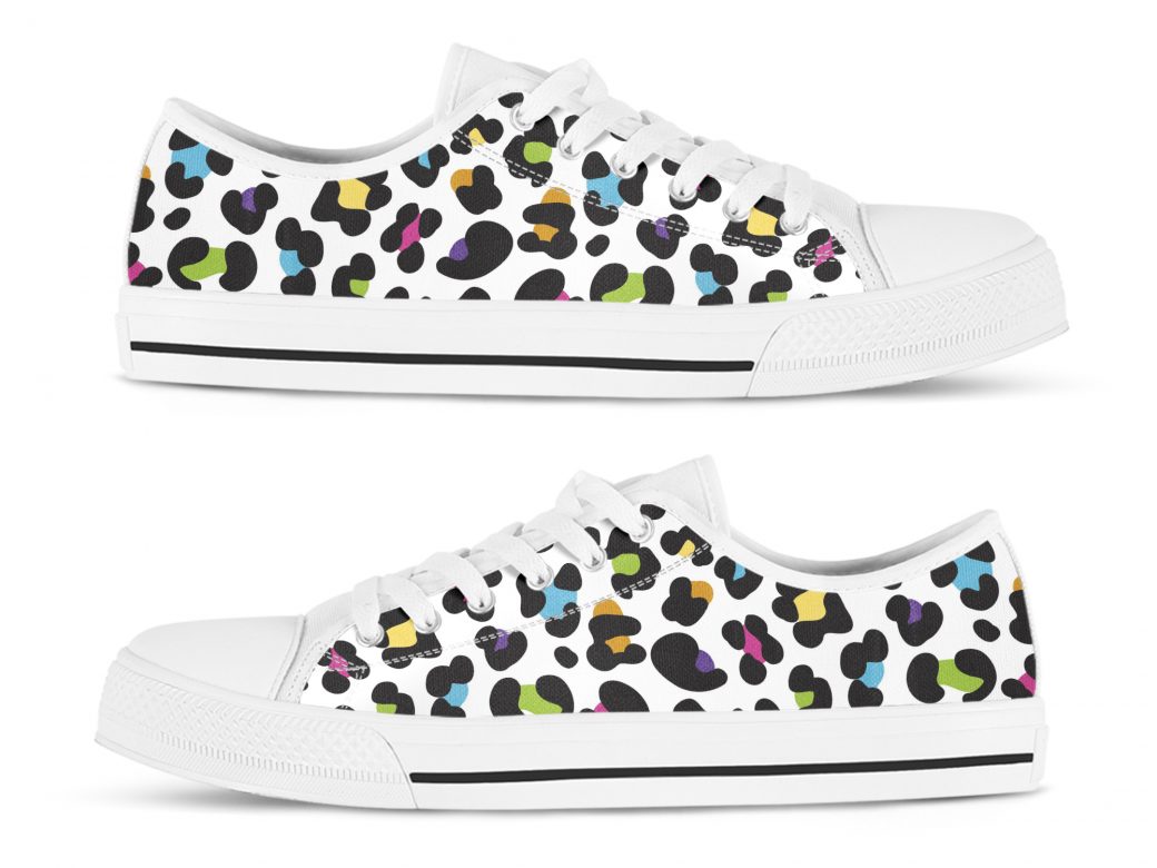 Unique Leopard Shoes | Custom Low Tops Sneakers For Kids & Adults