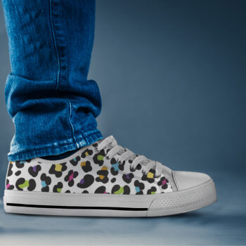 Unique Leopard Shoes | Custom Low Tops Sneakers For Kids & Adults