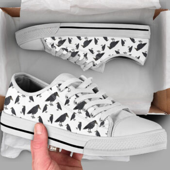 Printed Crow Shoes | Custom Low Tops Sneakers For Kids & Adults