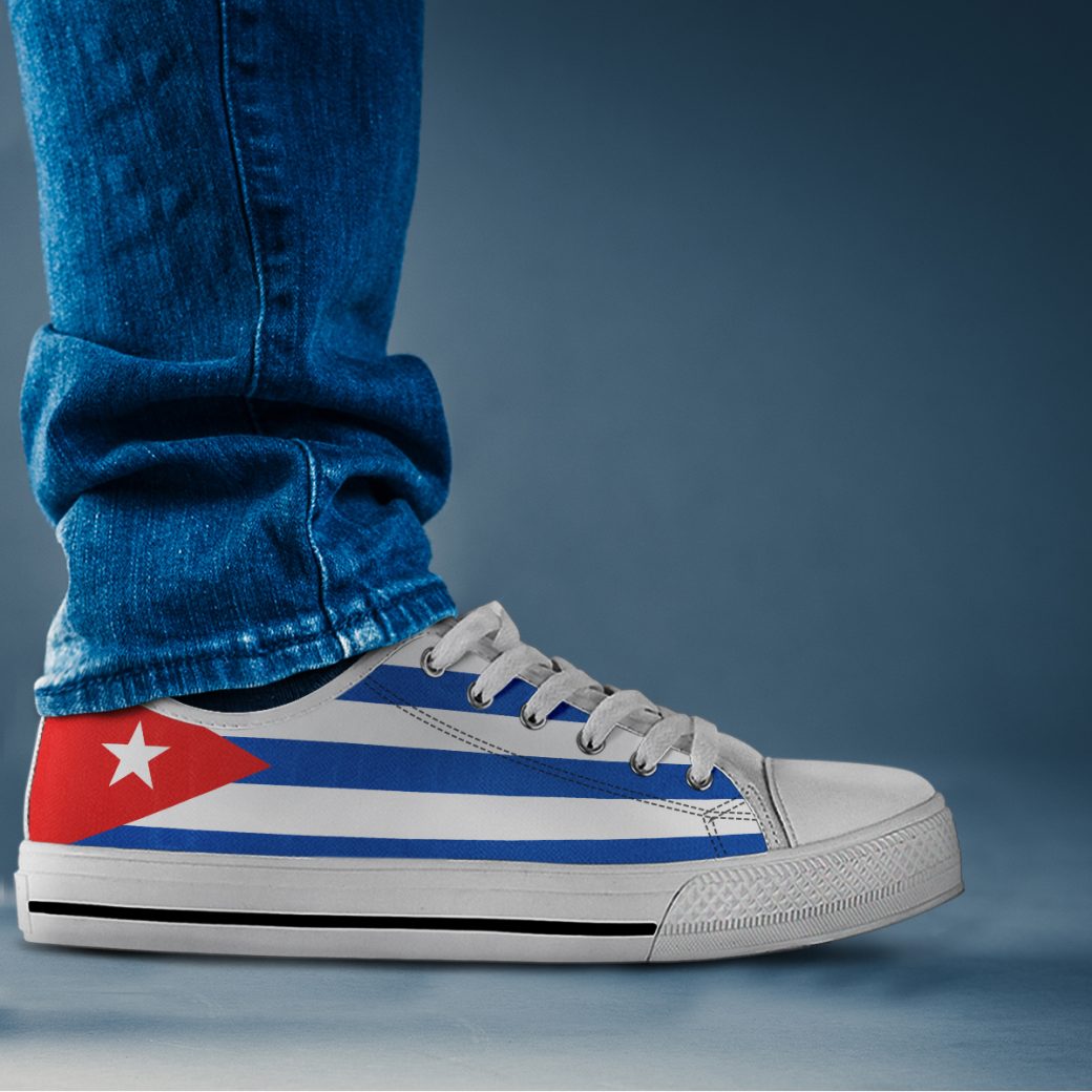 Cuba Flag Shoes | Custom Low Tops Sneakers For Kids & Adults