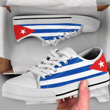 Cuba Flag Shoes | Custom Low Tops Sneakers For Kids & Adults