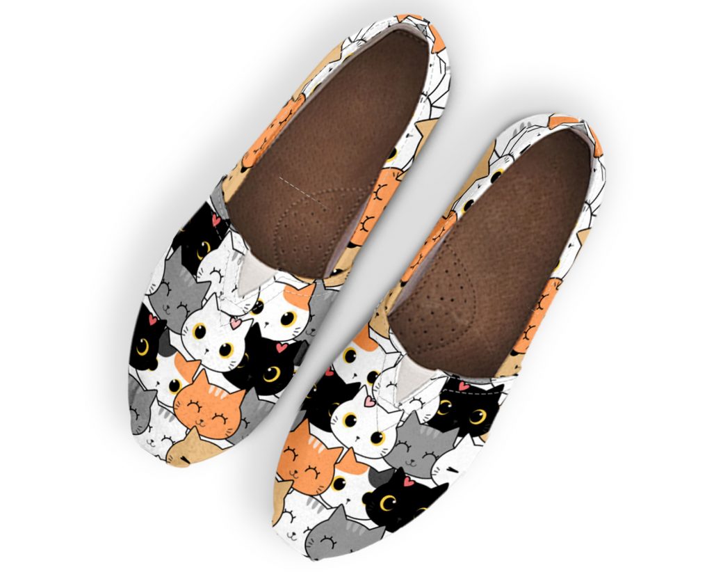 Casual Cat Shoes | Custom Canvas Sneakers For Kids & Adults