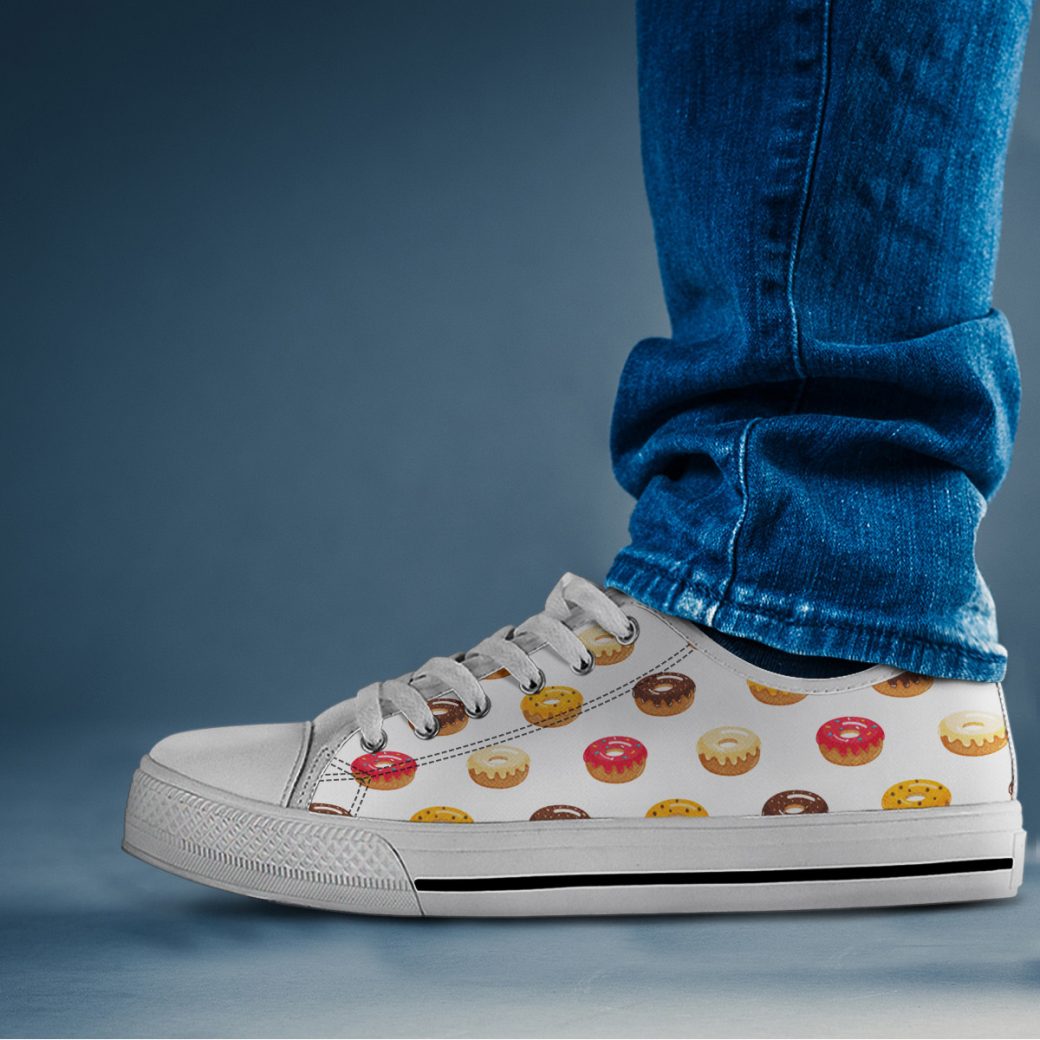 Donuts - Women's Low Top Shoes | Custom Low Tops Sneakers For Kids & Adults