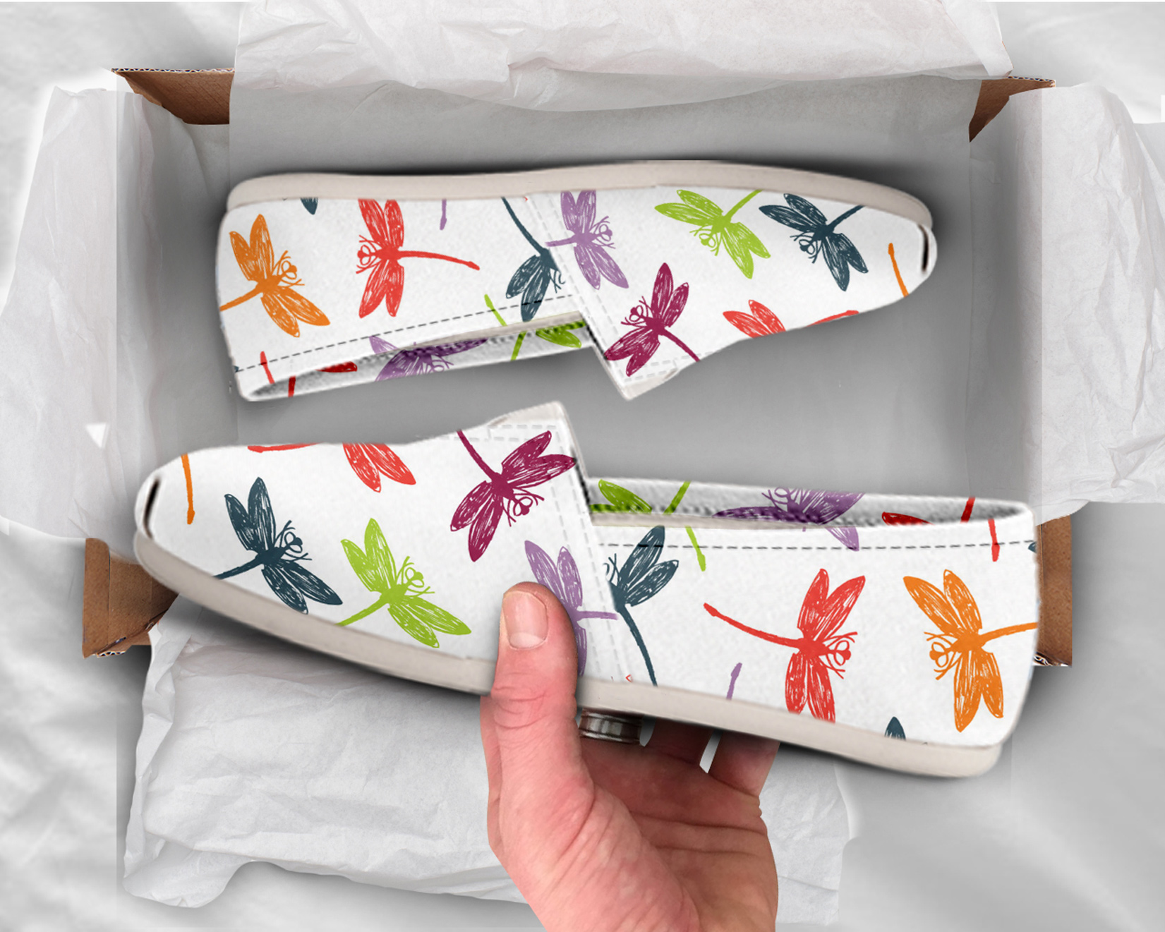 Casual Dragonfly Shoes | Custom Canvas Sneakers For Kids & Adults