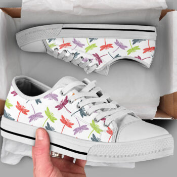 Cute Dragonfly Shoes | Custom Low Tops Sneakers For Kids & Adults