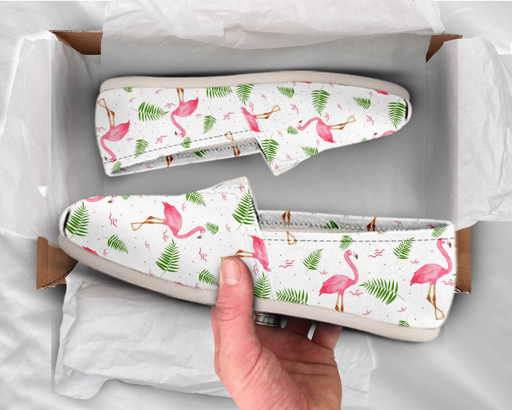 Slip-On Flamingo Shoes | Custom Canvas Sneakers For Kids & Adults